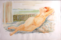 Sleeping nude near the windows